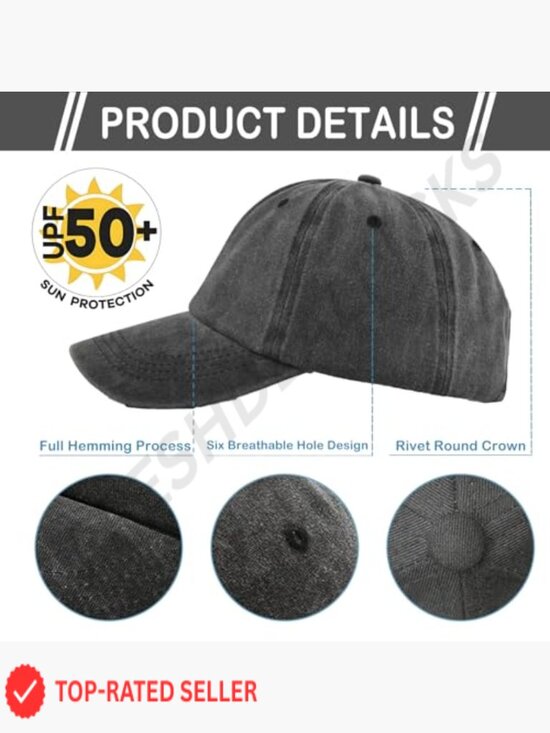 8 Pack Vintage Washed Baseball Caps Unisex Distressed Cotton Dad Hats Adjustable